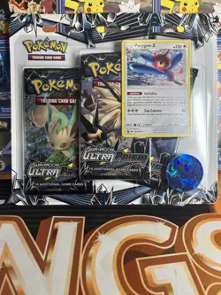 Pokemon Sun & Moon Ultra Prism 3-Booster Pack Blister Porygon-Z - Image 1