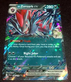 Pokemon N's Zoroark ex 098/159 Holo Sv09: Journey Together NM - Image 1