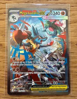 Mega Lucario EX SIR 179/132 Pokemon TCG Mega Evolution NEW SET (MINT) NM+ - Image 3