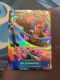 One Piece card PRB02-009 Mr. 3 (Galdino) R Parallel The Best vol.2 English Block - Image 1