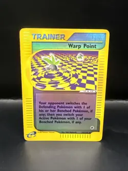 Pokemon TCG Card English Expedition Base Set Warp Point 152/165 Holo Reverse - Image 1