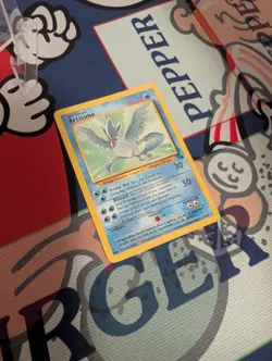 Pokemon TCG Articuno 17/62 Fossil Unlimited Non-Holo Rare Card Vintage LP - Image 4
