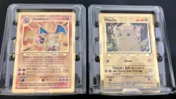 Pair Pokemon TCG Celebrations Gold Metal Cards Pikachu 58/102 & Charizard 4/102 - Image 2