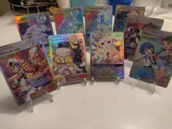 "CustomMade"High Quality,9pcs Tagteam Set,Textured Holographic"Display-cards" - Image 1