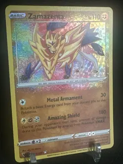 Zamazenta 102/185 Amazing Rare - Pokemon Card Vivid Voltage - Image 3
