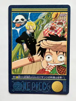 Luffy Sanji ONE PIECE Visual Adventure Cards TCG Japanese Anime 2001 #89 [AI] - Image 1