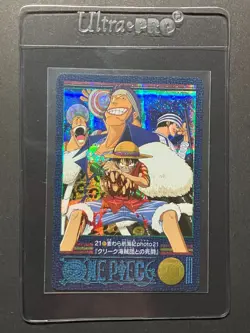 Luffy ONE PIECE Visual Adventure Holo Rare Card TCG Japanese 2000 Vintage #21 AI - Image 1