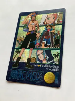 Ace ONE PIECE Visual Adventure Holo Rare Cards TCG Japanese 2001 Vintage #144 AI - Image 5