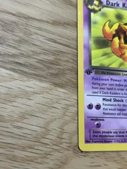 Dark Kadabra 39/82 1st Edition Team Rocket Uncommon Pokemon Card - LP - Image 3