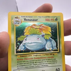 LP-MP Pokemon Card Venusaur 15/102 Base Set Unlimited 1999 WOTC Holo Rare - Image 3