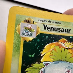LP-MP Pokemon Card Venusaur 15/102 Base Set Unlimited 1999 WOTC Holo Rare - Image 5