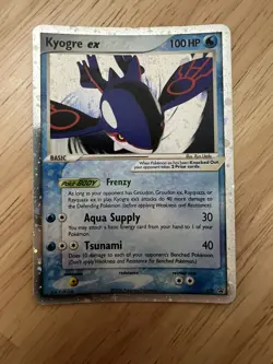 Pokemon Kyogre EX Black Star Promos 37 Holo Card LP - Image 1