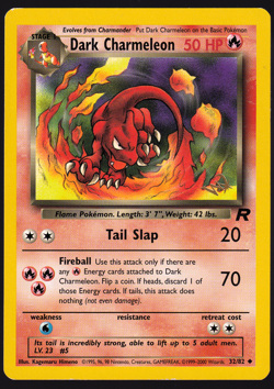 Dark Charmeleon W Gold Stamp Wizards Promo 32/82 Rocket 2000 Pokemon TCG Card NM - Image 1