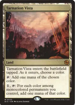 MTG Tarnation Vista Normal NM Outlaws of Thunder Junction: The Big Score Magic 3 - Image 1