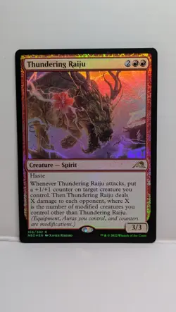 Thundering Raiju Kamigawa: Neon Dynasty Foil - Image 1