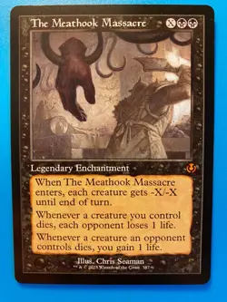 MTG 1x RETRO The Meathook Massacre # 387 Innistrad Remastered Magic the x1 NM - Image 1
