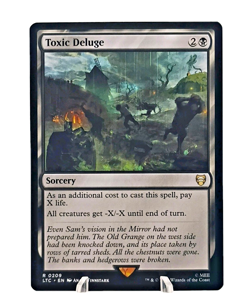 Toxic Deluge 0209-The Lord of the Rings: Tales of Middle-earth-Rare-Magic MTG NM - Image 1