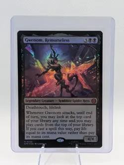 Magic the Gathering Spider-Man Gwenom, Remorseless #0056 Foil - Image 1