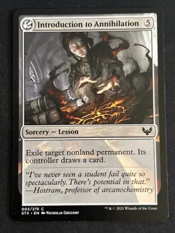 1x Introduction to Annihilation (3) Strixhaven School of Mages LP MTG Magic x1 - Image 1