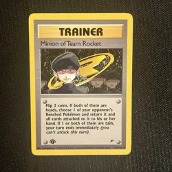 Minion of Team Rocket 1st Edition 113 132 Gym Heroes Trainer Pokemon WOTC... - Image 1