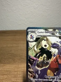 Pokemon TCG Cynthia's Garchomp EX 232/182 NM Sv10: Destined Rivals SIR w/ case! - Image 4