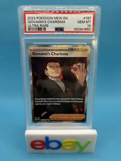 2023 Giovanni's Charisma Ultra Rare #197 PSA 10 - Image 1