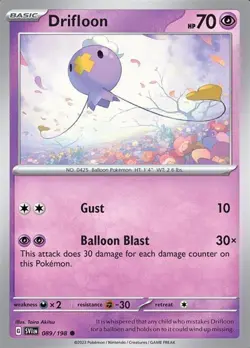 Pokemon Card - Drifloon (Scarlet and Violet Base Set) - Image 1