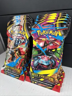8x Pokemon TCG Mega Evolution Base Set Sleeved Packs BRAND NEW Lucario Venusaur - Image 2