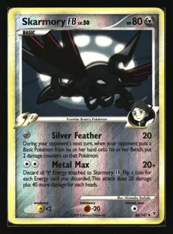 Pokemon SKARMORY FB 83/147 Reverse Holo (2009 Supreme Victors) LP/Light Play - Image 1