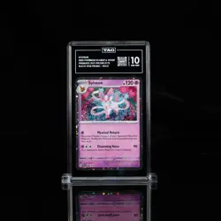 TAG 10 - SYLVEON 2025 POKEMON BLACK STAR PROMOS #172 PRISMATIC TECH STICKER - Image 1
