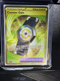 Pokemon SV08 Surging Sparks Counter Gain 249/191 Hyper Rare NM Near Mint - Image 1