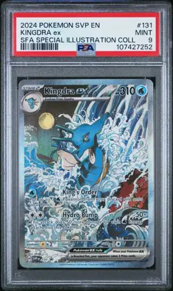 PSA 9 Kingdra EX Full Art 131 Black Star Promo Shrouded Fable Pokemon 2024 - Image 1