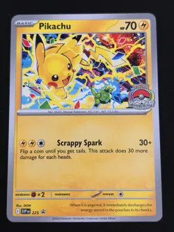 Pikachu - (World Championship 2025) - 225 - Scarlet & Violet Promo Cards - NM - Image 1