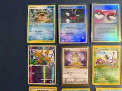 Pokemon Card Lot LP/MP Reverse Holo, 1st Edition, Shadowless LP/MP Gold Meowth - Image 2