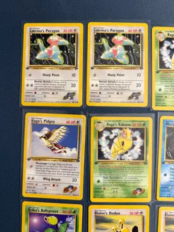 1st Edition Gym Challenge Pokemon Card Lot LP/MP Misty's Psyduck 90/132 - Image 2