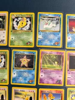 1st Edition Gym Challenge Pokemon Card Lot LP/MP Misty's Psyduck 90/132 - Image 3