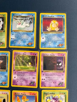 1st Edition Gym Challenge Pokemon Card Lot LP/MP Misty's Psyduck 90/132 - Image 4