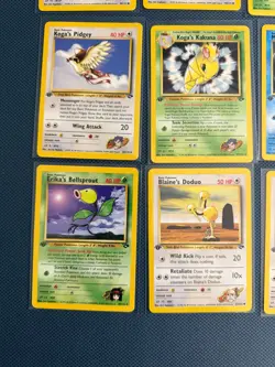 1st Edition Gym Challenge Pokemon Card Lot LP/MP Misty's Psyduck 90/132 - Image 5