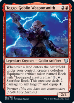 Toggo, Goblin Weaponsmith FOIL Commander Legends NM Red Uncommon CARD ABUGames - Image 1