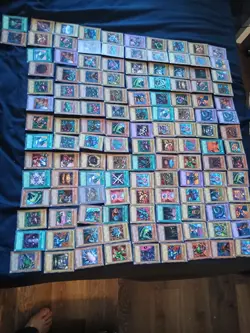 Vintage Yu-Gi-Oh metal raiders lot of 128 cards. - Image 1