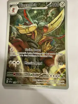 Kingambit SVP 130 Illustration Rare Black Star Promo Pokemon Card NM - Image 1