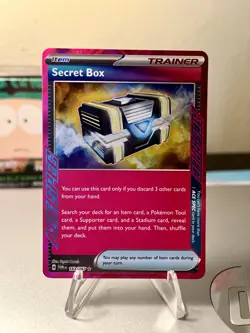 Pokemon Twilight Masquerade Holo Ace Trainer Card Secret Box 163/167 - Image 1