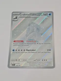 Crabominable Holo Illustration Rare Card 149/142 Sv07 Stellar Crown - Image 1