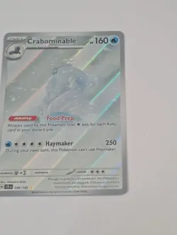 Crabominable Holo Illustration Rare Card 149/142 Sv07 Stellar Crown - Image 2