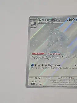 Crabominable Holo Illustration Rare Card 149/142 Sv07 Stellar Crown - Image 3