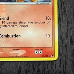 Torkoal 33/110 Holon Phantoms Rare LP Pokemon Card TCG Vintage Pokemon - Image 5