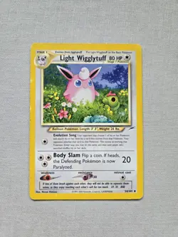Pokemon TCG Light Wigglytuff Neo Destiny Uncommon Card 54/105 2002 - Image 1