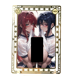 Goddess Story: Rias Gremory & Akeno Spicy Metal Anime Waifu CCG Card - Image 1