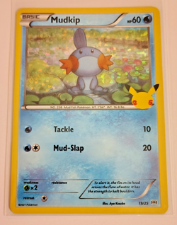 Mudkip 19/25 McDonald's 25th Anniversary Holo Pokemon Card Promo - Image 2
