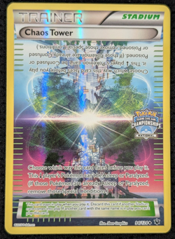 Chaos Tower 94/124 Fates Collide National Championship Promo Pokemon Card LP - Image 1